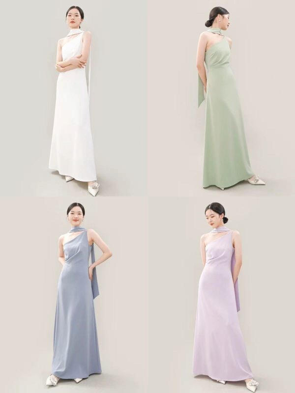 Private custom high-end suspender evening dress decoration dress ladies long skirt series-55